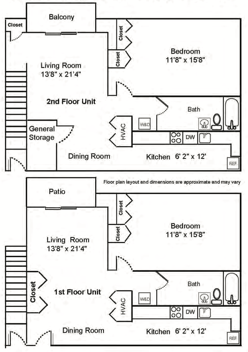 1 Bedroom 1 Bathroom Apartments — 1 Bedroom 1 Bathroom Apartments floor plan